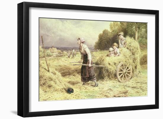 Haytime, C.1860-Myles Birket Foster-Framed Giclee Print