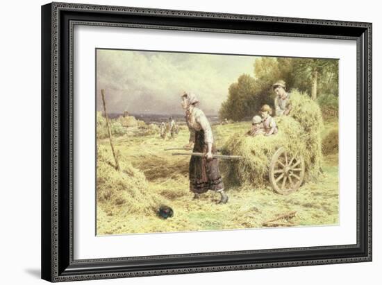 Haytime, C.1860-Myles Birket Foster-Framed Giclee Print