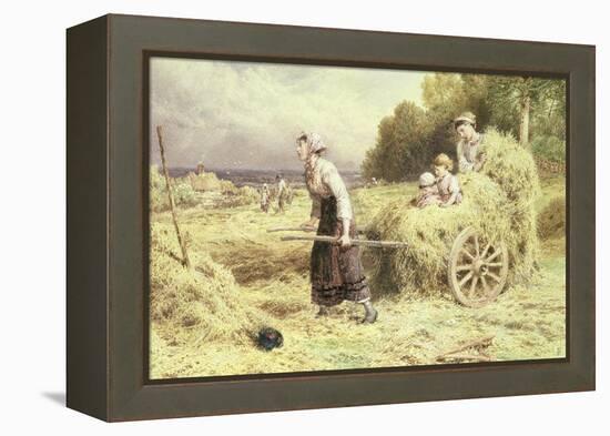 Haytime, C.1860-Myles Birket Foster-Framed Premier Image Canvas