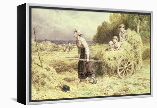 Haytime, C.1860-Myles Birket Foster-Framed Premier Image Canvas