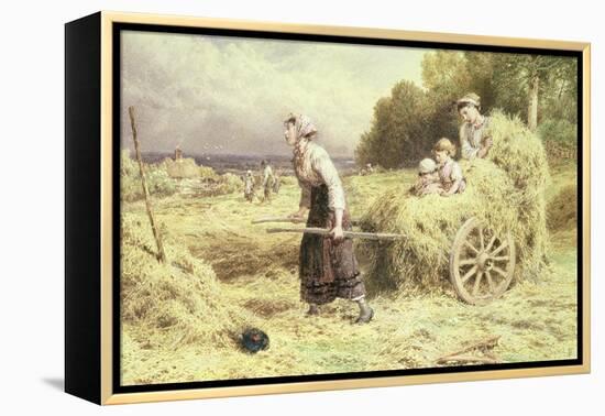 Haytime, C.1860-Myles Birket Foster-Framed Premier Image Canvas