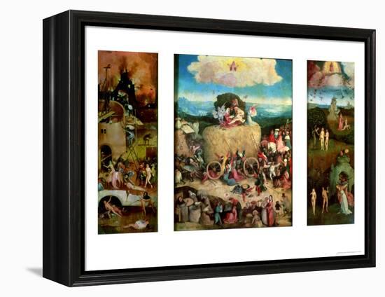 Haywain (Triptych)-Hieronymus Bosch-Framed Premier Image Canvas