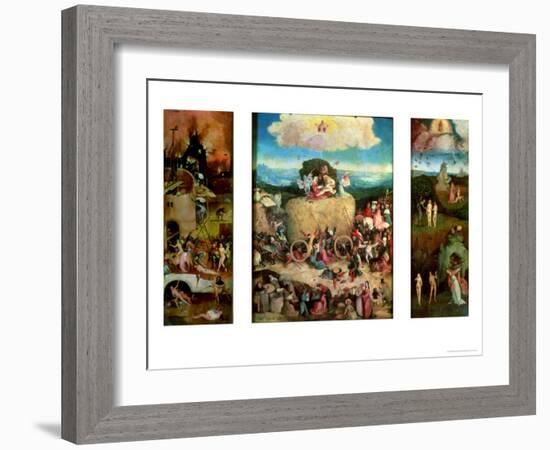 Haywain (Triptych)-Hieronymus Bosch-Framed Giclee Print