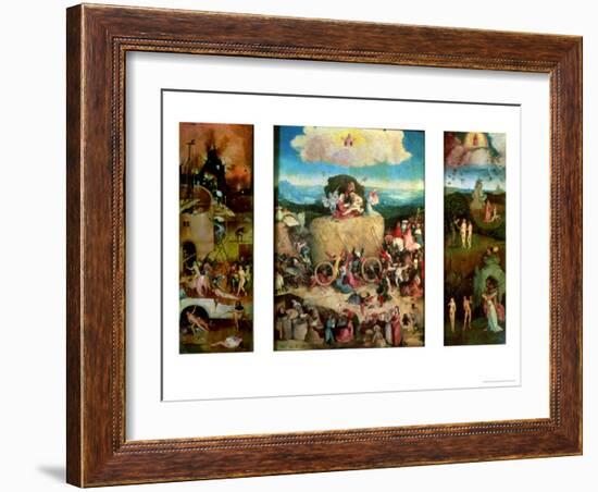 Haywain (Triptych)-Hieronymus Bosch-Framed Giclee Print