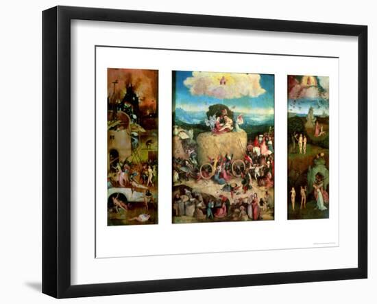 Haywain (Triptych)-Hieronymus Bosch-Framed Giclee Print