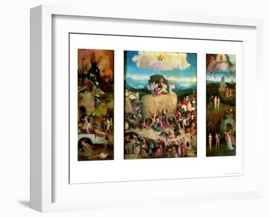 Haywain (Triptych)-Hieronymus Bosch-Framed Giclee Print