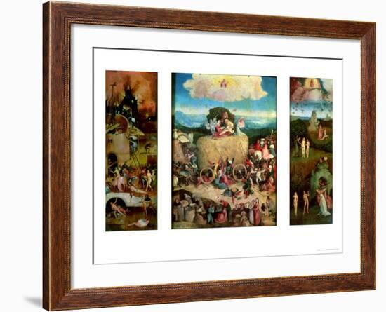 Haywain (Triptych)-Hieronymus Bosch-Framed Giclee Print