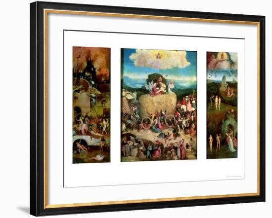 Haywain (Triptych)-Hieronymus Bosch-Framed Giclee Print