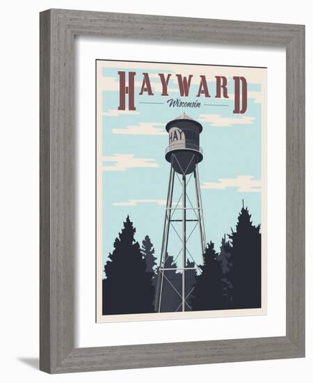 Hayward Water Tower-Steve Thomas-Framed Giclee Print