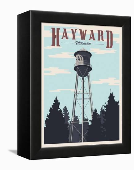 Hayward Water Tower-Steve Thomas-Framed Premier Image Canvas