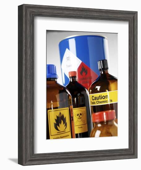 Hazardous Chemicals-Tek Image-Framed Premium Photographic Print