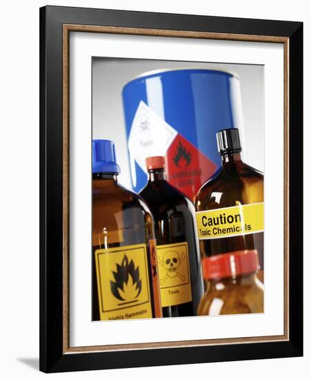 Hazardous Chemicals-Tek Image-Framed Photographic Print