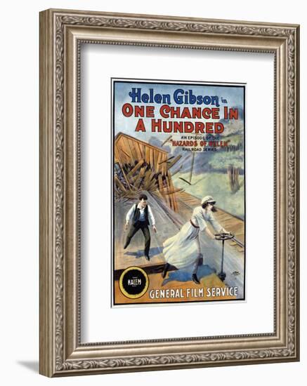 Hazards Of Helen - 1915-null-Framed Giclee Print