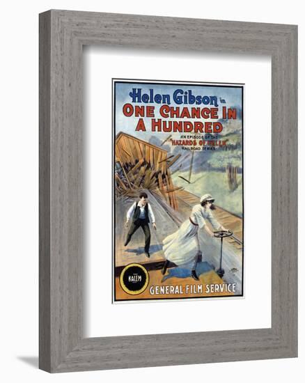 Hazards Of Helen - 1915-null-Framed Giclee Print