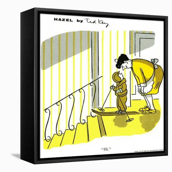 Hazel Cartoon-Ted Key-Framed Premier Image Canvas