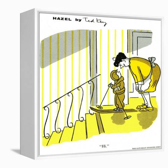 Hazel Cartoon-Ted Key-Framed Premier Image Canvas