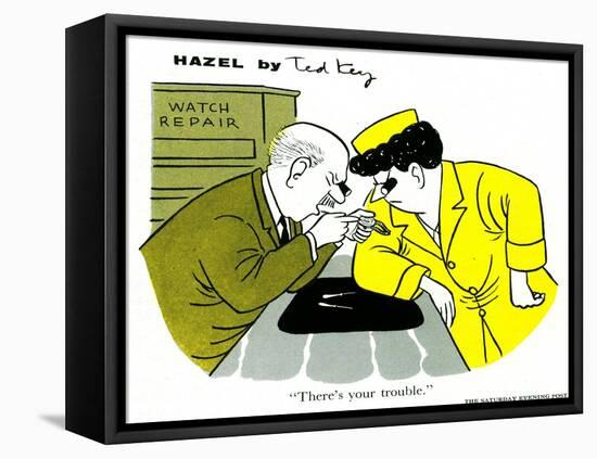 Hazel Cartoon-Ted Key-Framed Premier Image Canvas