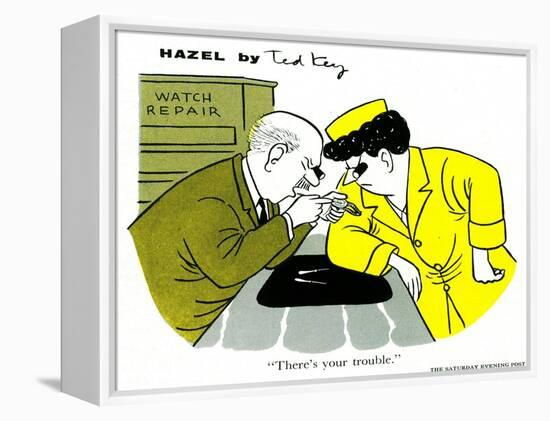 Hazel Cartoon-Ted Key-Framed Premier Image Canvas