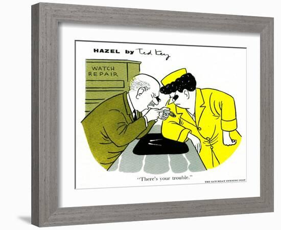 Hazel Cartoon-Ted Key-Framed Giclee Print