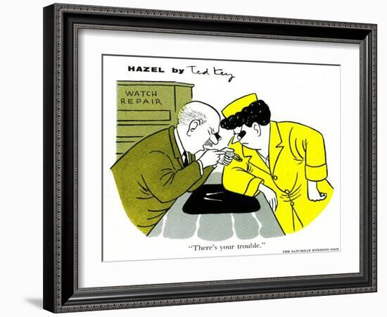 Hazel Cartoon-Ted Key-Framed Giclee Print