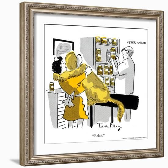 Hazel Cartoon-Ted Key-Framed Giclee Print