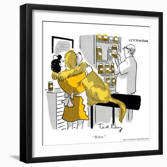 Hazel Cartoon-Ted Key-Framed Giclee Print