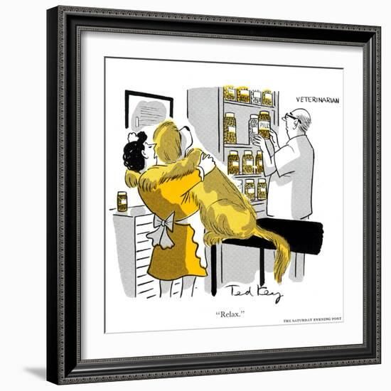 Hazel Cartoon-Ted Key-Framed Giclee Print