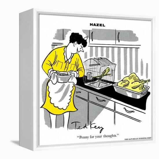 Hazel Cartoon-Ted Key-Framed Premier Image Canvas