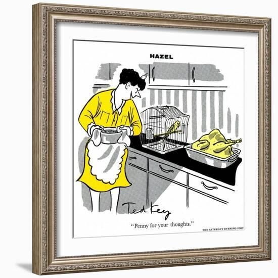 Hazel Cartoon-Ted Key-Framed Giclee Print