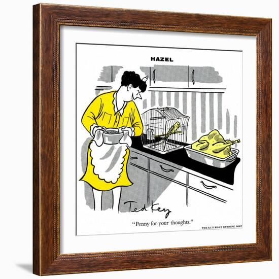 Hazel Cartoon-Ted Key-Framed Giclee Print