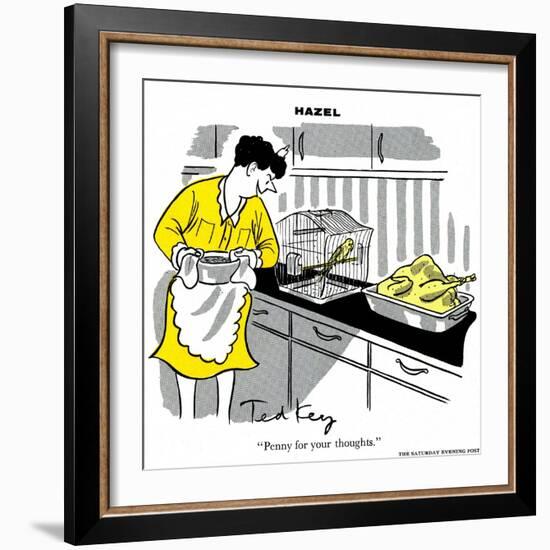 Hazel Cartoon-Ted Key-Framed Giclee Print