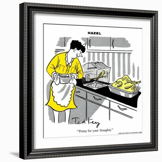 Hazel Cartoon-Ted Key-Framed Giclee Print