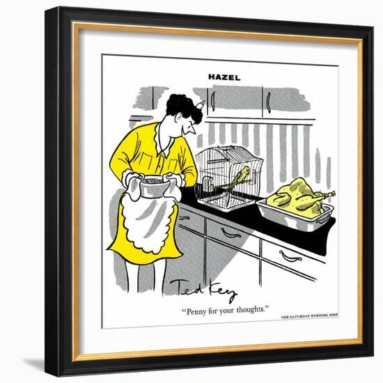 Hazel Cartoon-Ted Key-Framed Giclee Print