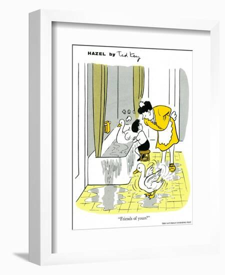 Hazel Cartoon-Ted Key-Framed Giclee Print