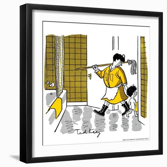 Hazel Cartoon-Ted Key-Framed Giclee Print