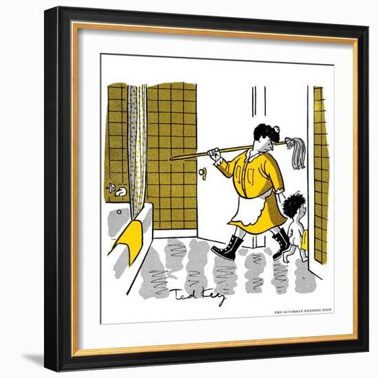 Hazel Cartoon-Ted Key-Framed Giclee Print