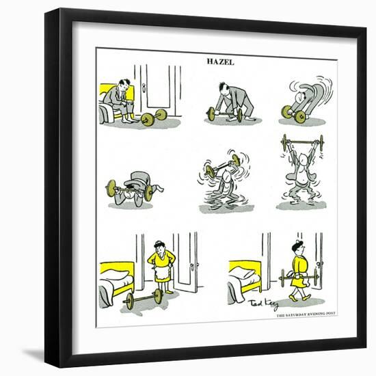 Hazel Cartoon-Ted Key-Framed Giclee Print