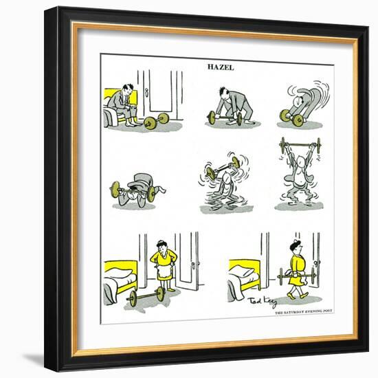 Hazel Cartoon-Ted Key-Framed Giclee Print