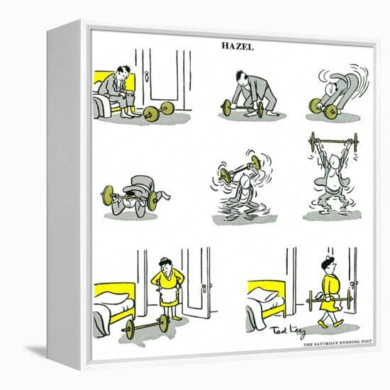 Hazel Cartoon-Ted Key-Framed Premier Image Canvas