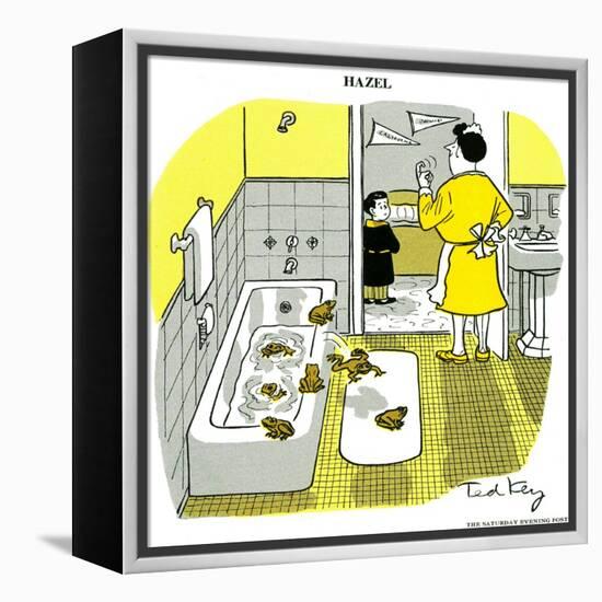 Hazel Cartoon-Ted Key-Framed Premier Image Canvas