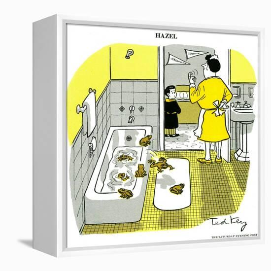 Hazel Cartoon-Ted Key-Framed Premier Image Canvas