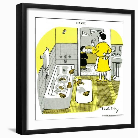 Hazel Cartoon-Ted Key-Framed Giclee Print