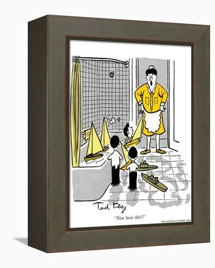 Hazel Cartoon-Ted Key-Framed Premier Image Canvas