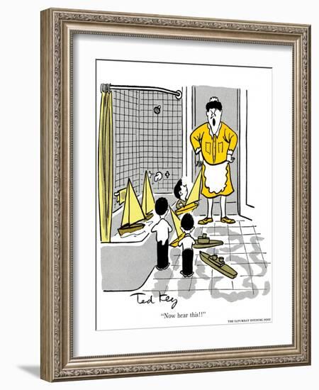 Hazel Cartoon-Ted Key-Framed Giclee Print