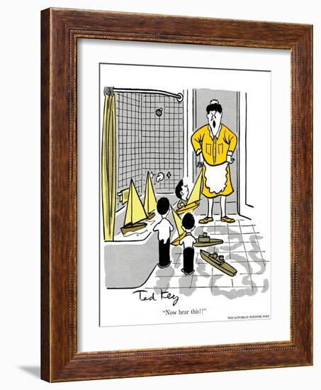 Hazel Cartoon-Ted Key-Framed Giclee Print