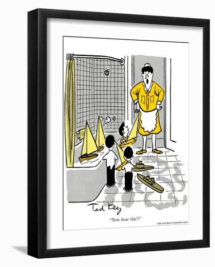 Hazel Cartoon-Ted Key-Framed Giclee Print