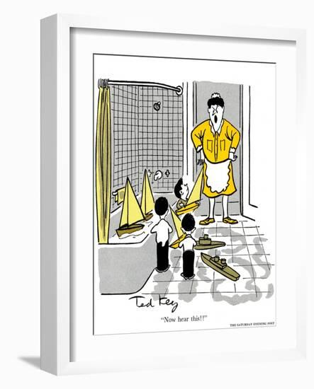 Hazel Cartoon-Ted Key-Framed Giclee Print