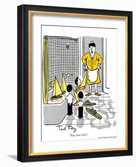 Hazel Cartoon-Ted Key-Framed Giclee Print