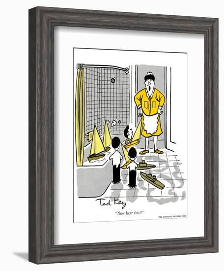 Hazel Cartoon-Ted Key-Framed Giclee Print