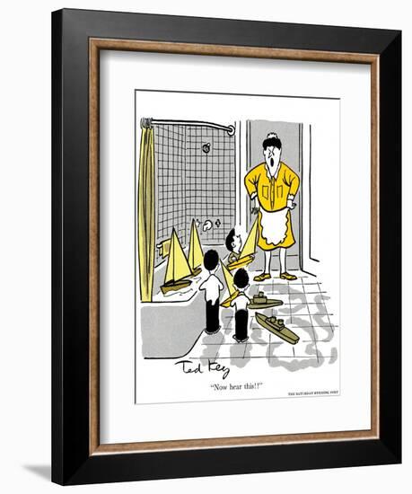 Hazel Cartoon-Ted Key-Framed Giclee Print